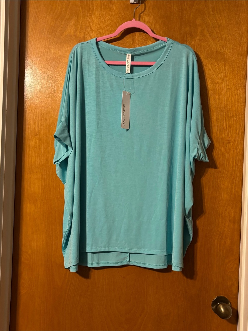 Relaxed Teal Short Sleeve Women's Tee